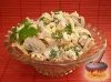 Фото к рецепту: Салат из курицы с шампиньонами и сыром